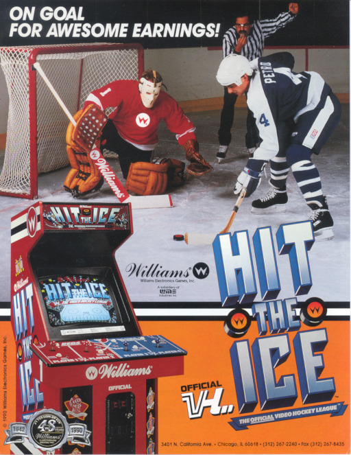 Hit the Ice (US) Arcade Game Cover